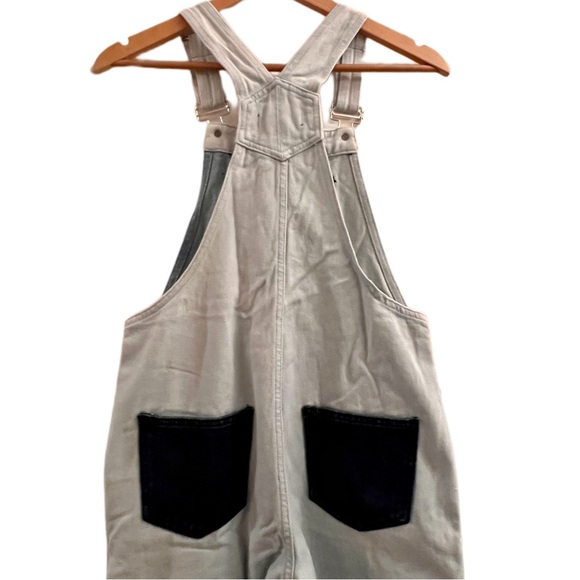 Momokrom Distressed Patchwork Denim Overalls Dolls Kill - Picture 8 of 12